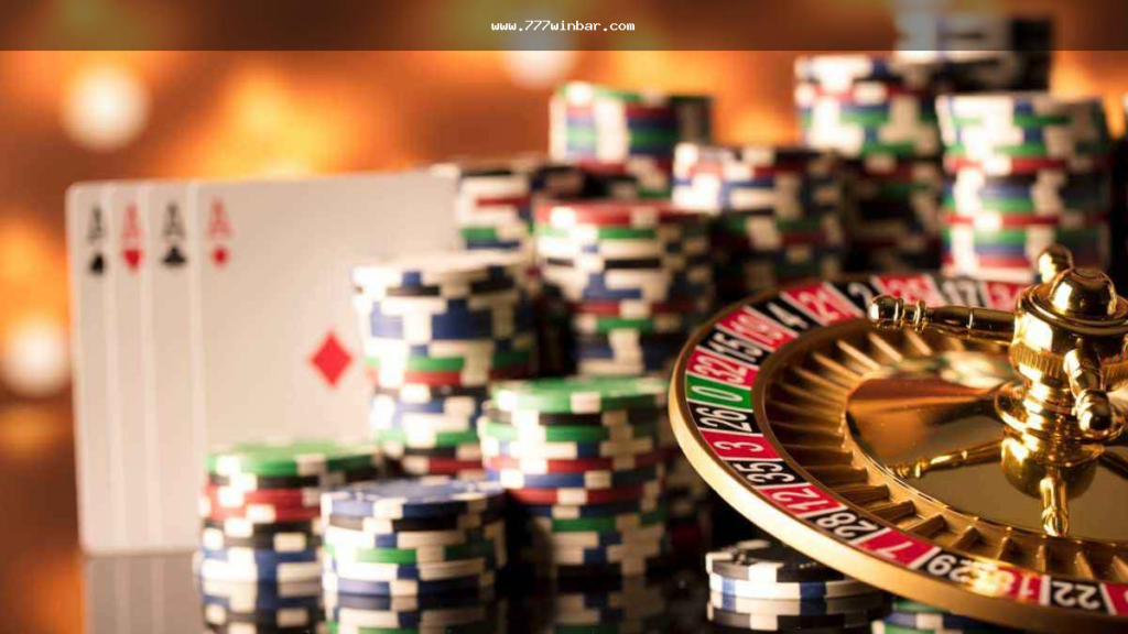 Ilustração de cassino online e apostas esportivas na 777win Brasil
