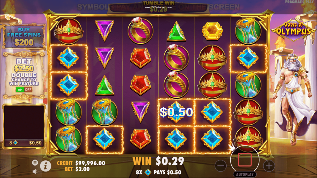 Placeholder: tela ilustrativa de slot em modo demo na 777win Brasil
